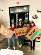 Load image into Gallery viewer, merry &amp; bright doormat DIY at home kit
