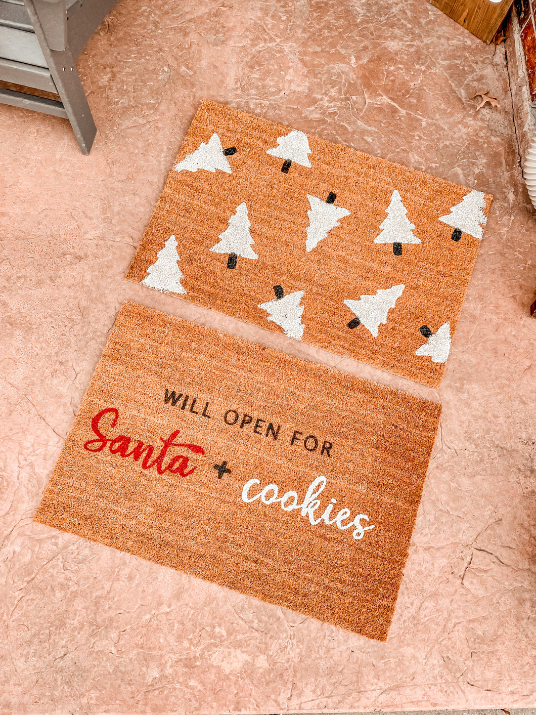 Christmas trees Doormat DIY at home kit