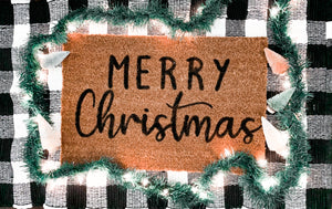 Merry Christmas doormat DIY at home kit
